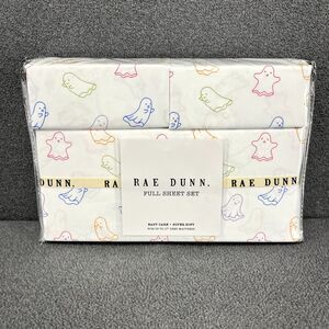 Rae Dunn Halloween Spooky Haunted Multi Color‎ Ghost Full Sheet Set Ghosties